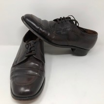 Florsheim 31884 Brown Leather Oxfords Dress Apron Toes Shoes Size 9.5 E ... - $39.59