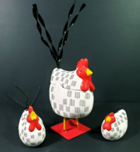 Chicken Salt &amp; Pepper Shaker &amp; Sugar Bowl Dillards Blue Sky Corp - $26.99