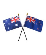 AES Australia Australian &amp; New Zealand Flags 4&quot;x6&quot; Desk Stick Table (NO ... - $4.68 CAD