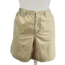 COLUMBIA Men&#39;s Shorts Khaki Nylon Performance Cargo Pockets Size XL - $13.49
