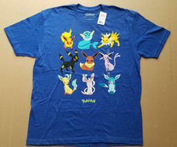 2016 Pokemon - 9 Character - T Shirt - Tee Shirt - Size Large - £19.53 GBP