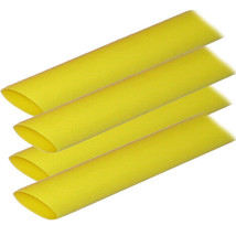 Ancor Adhesive Lined Heat Shrink Tubing (ALT) - 3/4&quot; x 12&quot; - 4-Pack - Yellow - £28.35 GBP
