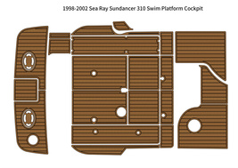 1998-2002 Sea Ray Sundancer 310 Swim Platform Cockpit Pad Boat EVA Teak Floor - $1,399.00