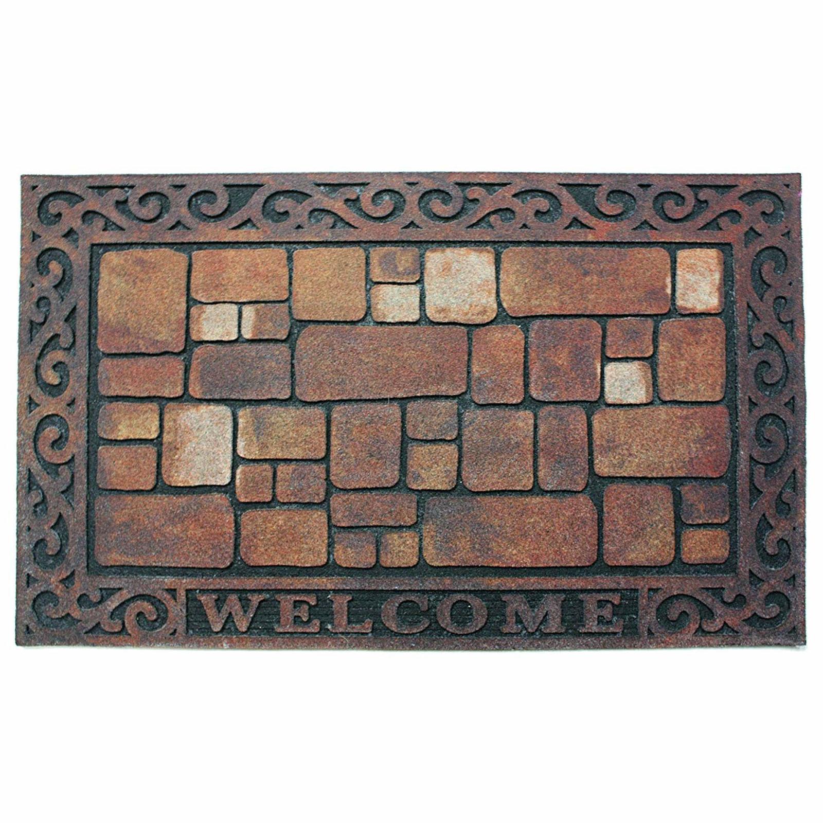 DII Heavy Duty Non-Slip Outdoor/Indoor Printed Flocked Doormat, 18x30, W... - $24.99