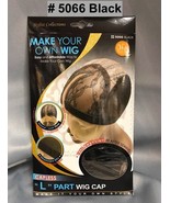 QFITT MAKE YOUR OWN WIG CAPLESS &quot;L&quot; PART WIG CAP # 5066 BLACK - $5.99