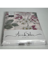 NEW Anne de Solene Alcove Percale 100% Cotton Queen Flat Sheet Rosel 95x... - $59.20