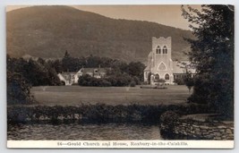 RPPC NY Roxbury New York Gould House And Church Catskills M Fanning Postcard S25 - £15.85 GBP