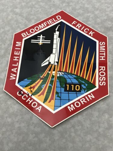 Nasa Space Shuttle Atlantis STS-110 Memorabilia Lot Sticker Pendant KG - $9.89