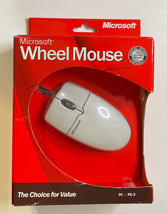 New Genuine Microsoft Scrolling Wheel Mouse 1.0 PS/2 Port Part No X08-70343 a2 - £15.79 GBP