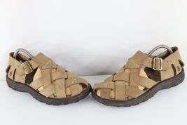 Vtg Teva Womens 9 Distressed Suede Leather Cross Up Gladiator Fisherman ... - $39.56