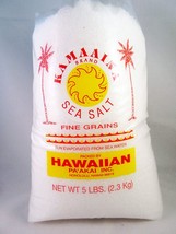 Hawaiian Pa&#39;aikai Inc. Kama&#39;aina Brand Sea Salt Medium / Fine Grains 5 P... - £26.29 GBP