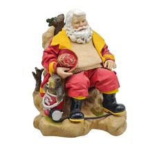 Possible Dreams Clothtique American Hero Music Box Fireman Christmas Santa Vtg - £39.70 GBP