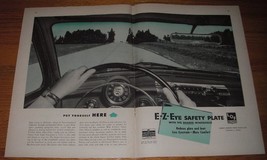 1952 Libbey-Owens-Ford E-Z-Eye Safety Plate Glass Ad - Put Yourself Here - £14.29 GBP