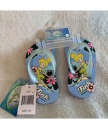 NWT Disney Fairies Girls Flip Flops 5/6 Blue Beach Summer Tinkerbell San... - €10,51 EUR