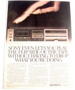 1982 Color Ad Sony TC-FX500R Cassette Deck,  Sony-The One and Only - $10.95 CAD