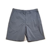 Ben Hogan Men&#39;s Flat Front Bermuda Shorts ~ Sz 36 ~ Gray Plaid ~ 9.5&quot; In... - $22.49