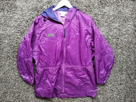 VTG Columbia Sportswear Lightweight Windbreaker Women Medium Purple Jacket - £17.81 GBP