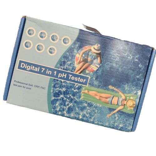 Digital 7 In 1 pH Level Test KIT Hydroponics Aquarium ,Saltwater ,Pool - $11.76
