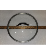 23SS55 GLASS SAUCEPAN LID, FOR 11-3/4&quot; ID PAN, GOOD CONDITION - £7.42 GBP