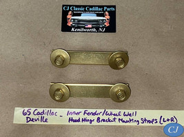 65 Cadillac Deville INNER FENDER WHEEL WELL HOOD HINGE BRACKET MOUNTING ... - £31.60 GBP