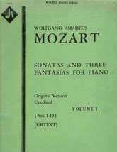 Mozart - Sonatas and Three Fantasias for Piano Vol. 1 - £8.53 GBP