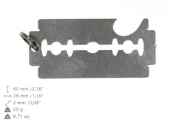 NEW, Razor blade, bottle opener, stainless steel, different shapes, limited edit - £8.03 GBP