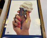 Beck Offset Color Company 22” x 28” Vivid Colors Poster Painted Nails Ic... - $34.65