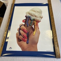 Beck Offset Color Company 22” x 28” Vivid Colors Poster Painted Nails Ic... - $43.43 CAD