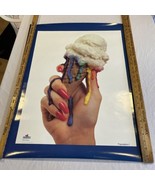 Beck Offset Color Company 22” x 28” Vivid Colors Poster Painted Nails Ic... - $31.50