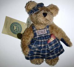 Vintage Boyds Bears Clementine 7&quot; with Tags &amp; Hang Tags Blue Plaid Jumper - £13.93 GBP