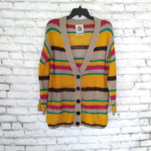 Urban Outfitters Womens Cardigan XS Striped Button Up Long Sleeve V Neck Sweater - £19.28 GBP