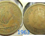 British caribbean territories 5 cent coin 1963 circulated nickel brass thumb155 crop