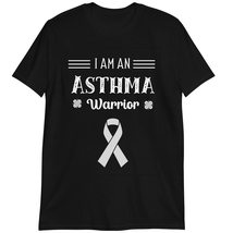 Awareness Ribbon Shirt, Warrior Gift, I Am an Asthma Warrior T Shirt Dark Heathe - £15.57 GBP+