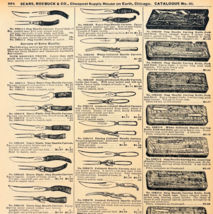 1969 Carving Knives 1901 Repro Advertisement Sears Dining Utensils DWU16K - $28.07 CAD