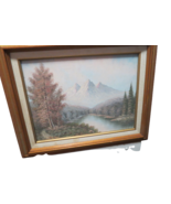 Oil On Canvas Framed Painting Landscape Theme Signed By Artist Hamilton ... - £38.89 GBP