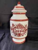 Antique Dutch Delft handpainted albarello pharmacy jar Marked Bottom - $106.80