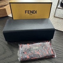 FENDI ROMA SUNGLASSES Case Hard Black / With Box - £27.65 GBP