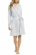 Alfani Womens Piping-Trim Wrap Robe, Modern stripe White/Blue, Small - £13.19 GBP