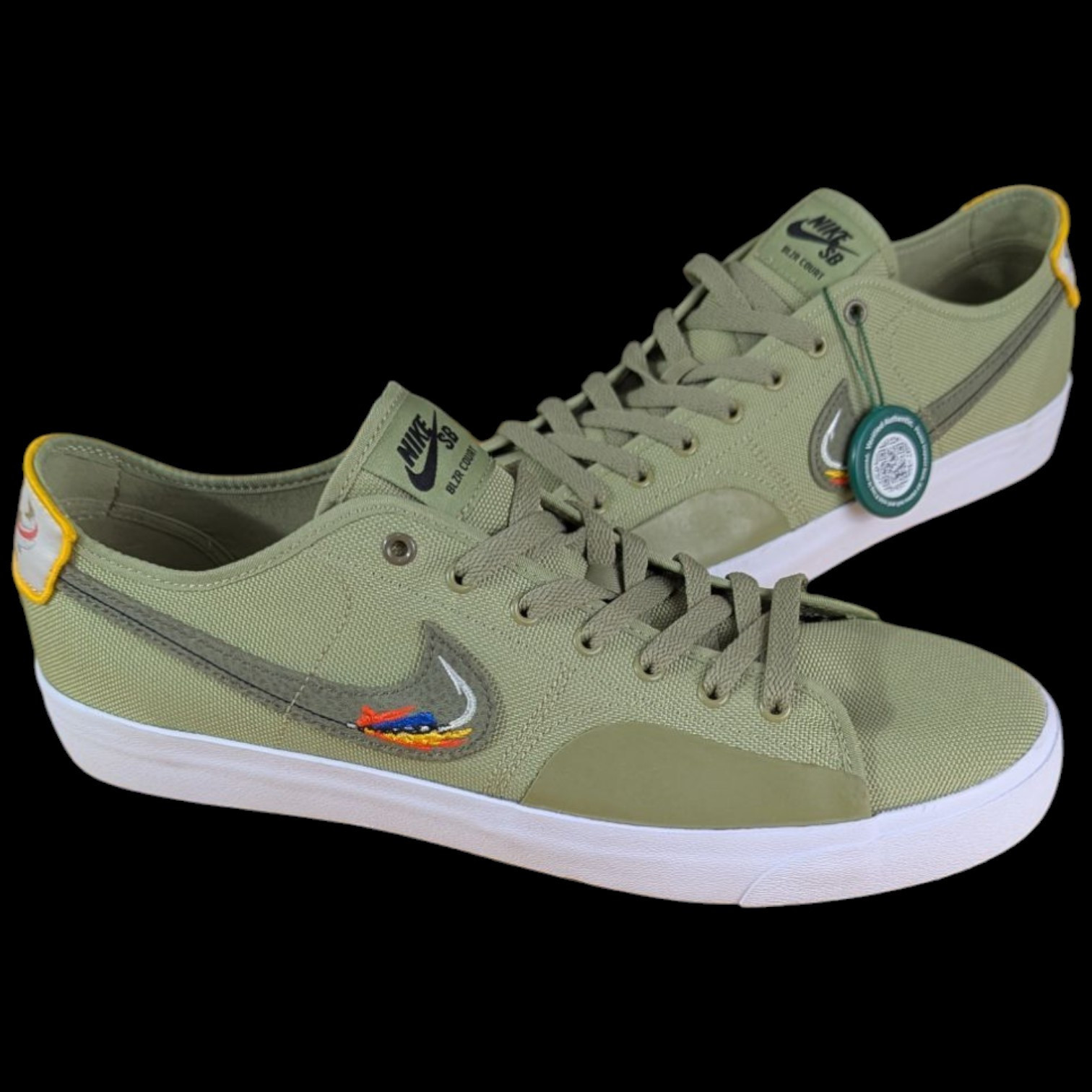 NIKE SB BLAZER COURT DAAN VAN DER LINDEN DUSTY OLIVE CZ5605 300 sz 12 DVDL - £85.26 GBP