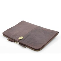DR451 Real Leather Small Portfolio Case Brown - £31.14 GBP