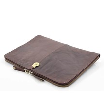 DR451 Real Leather Small Portfolio Case Brown - £29.95 GBP