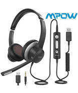 Mpow HC5 Office Trucker Bluetooth 5.0 Headset Noise Cancelling - BH359B - $33.83 CAD