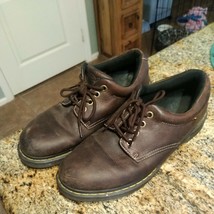 Doc Martens Boston Brown Oxford Lace Up Shoes 4 Eyelet Size Mens 12 - $44.55