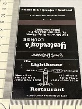 Vintage Matchbook Cover The Lighthouse Restaurant Destin-FT Walton Beach, FL gmg - £9.71 GBP