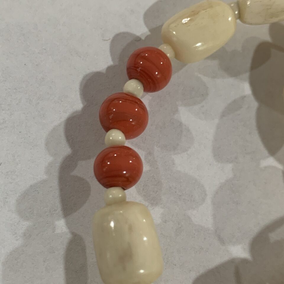 Antique Coral Branch Necklace 25” Item image 4
