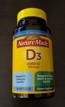 Nature Made Vitamin D3 2000IU 50MCG 100-CT Bone Health SAME-DAY Free Ship - $14.99