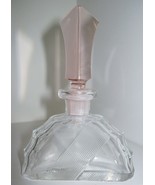 Vintage Czech Perfume Bottle~Pink Stopper~Dauber Intact~Signed~4.5&quot; Tall... - $287.09