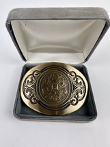 Vintage 1981 Octanner Bro Dart Belt Buckle 14K Gold Emblem  Solid Brass ... - £18.61 GBP