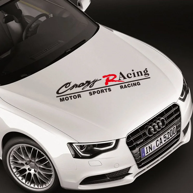Motor Racing  Car Stickers,Personalized Hood Decals Track Scratches Car ... - $105.94