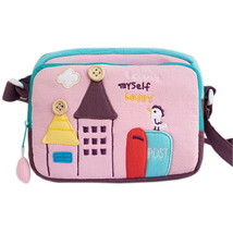 [Morning Tweet] Embroidered Applique Swingpack Bag Purse / Wallet Bag / Shoul... - £19.67 GBP